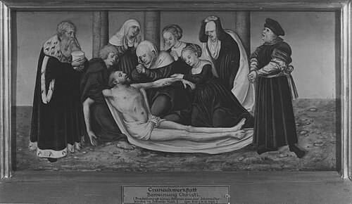The Lamentation of Christ, 1538, Lucas Cranach l'Ancien