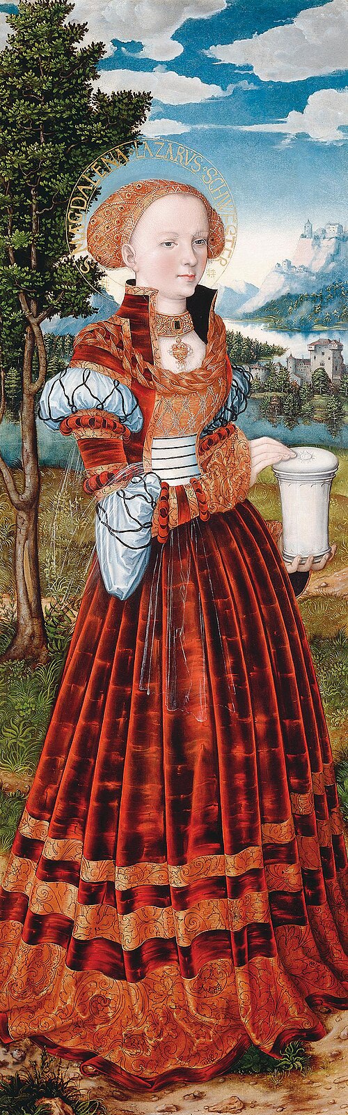 Magdalene Altar: Mary Magdalene, 1522, Lucas Cranach l'Ancien