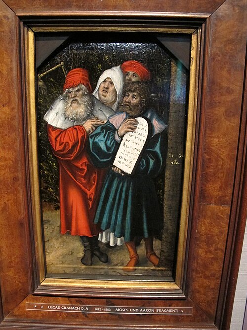 Mose and Aaron and two prophets, 1532, Lucas Cranach l'Ancien