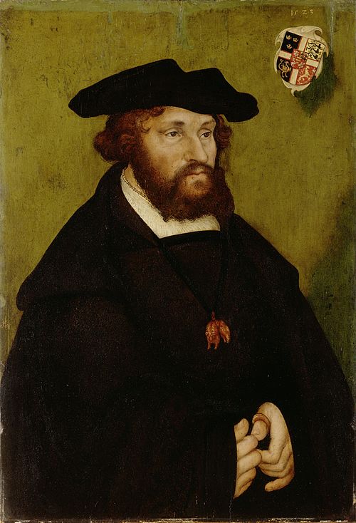 Portrait of King Christian II of Denmark, 1523, Lucas Cranach l'Ancien