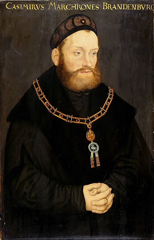 Portrait of Margrave Kasimir of Brandenburg-Kulmbach, 1500, Lucas Cranach l'Ancien