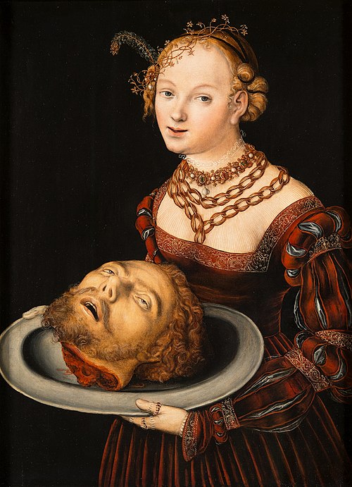 Salome with the Head of St John the Baptist, 1526, Lucas Cranach the Elder
