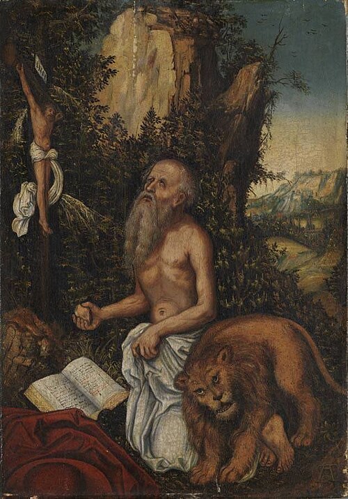 Saint Jerome, 1549, Lucas Cranach l'Ancien