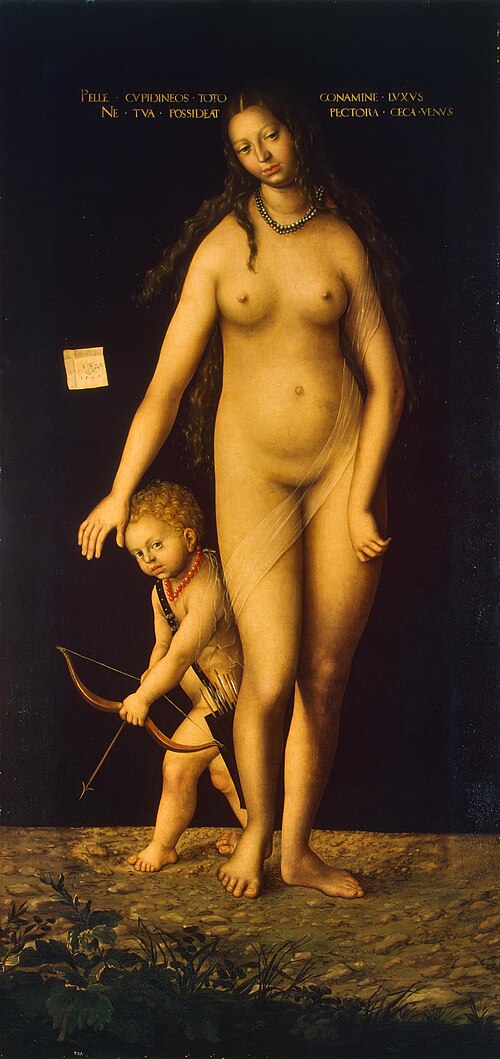 Vénus et Cupidon, 1509, Lucas Cranach l'Ancien