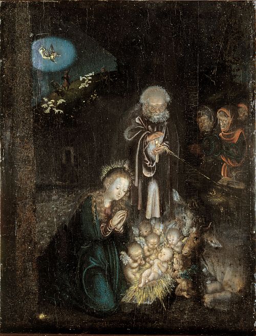 Nativité, 1510, Lucas Cranach l'Ancien