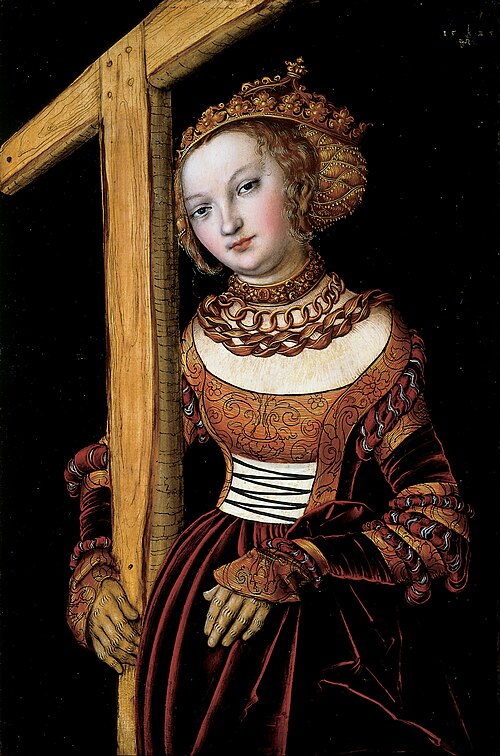 Saint Helena with the Cross, 1525, Lucas Cranach l'Ancien