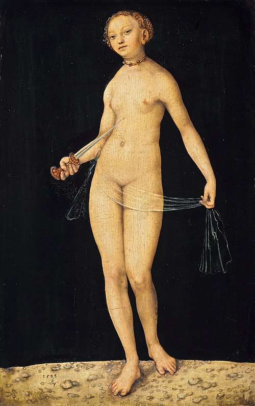 Lucretia, 1533, Lucas Cranach l'Ancien