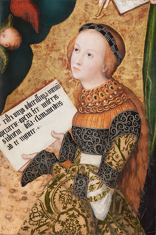 Saint Christina, 1520, Lucas Cranach l'Ancien