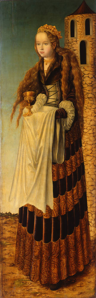 Sainte Barbara, 1516, Lucas Cranach l'Ancien