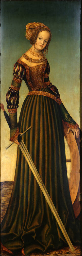 Saint Catherine, 1516, Lucas Cranach l'Ancien
