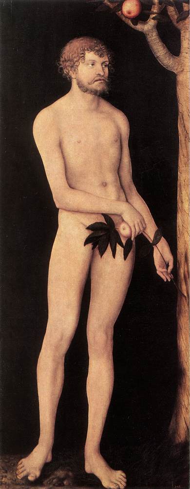 Adam, 1531, Lucas Cranach l'Ancien