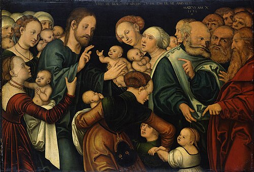 Christ blessing the Children, 1538, Lucas Cranach l'Ancien