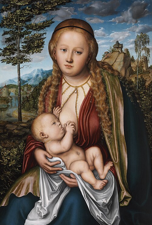 The Virgin Suckling the Child, 1512, Lucas Cranach the Elder