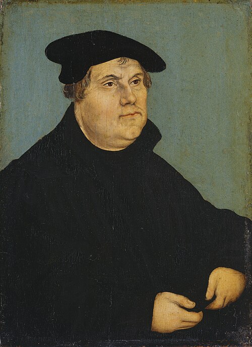 Portrait of Martin Luther, 1543, Lucas Cranach l'Ancien