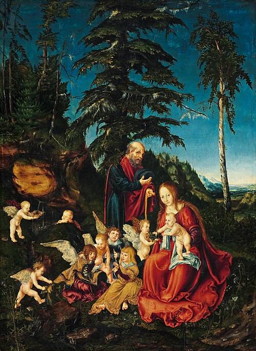 Repos pendant la fuite en Égypte, 1504, Lucas Cranach l'Ancien