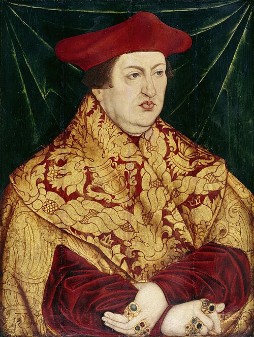 cardinal Albert de Brandebourg, 1550, Lucas Cranach l'Ancien