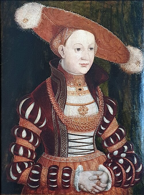 Princess Magdalena of Brandenburg, 1550, Lucas Cranach l'Ancien