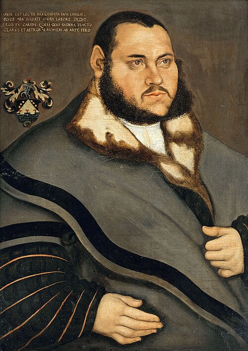 Portrait of Johannes Carion, 1530, Lucas Cranach l'Ancien