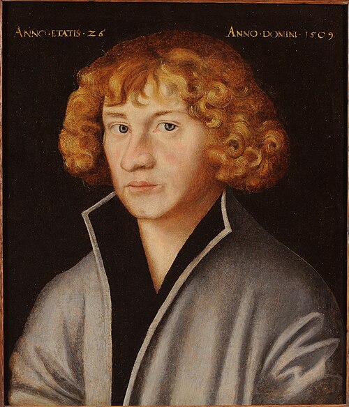 Portrait of Georg Spalatin, 1509, Lucas Cranach l'Ancien