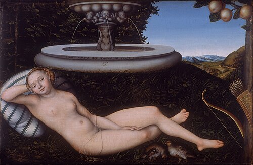 The Nymph of the Fountain, 1534, Lucas Cranach l'Ancien