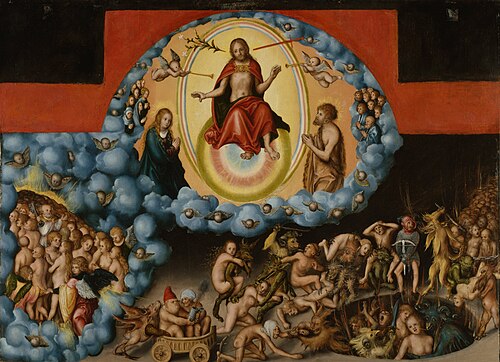 Jour du jugement, 1527, Lucas Cranach l'Ancien