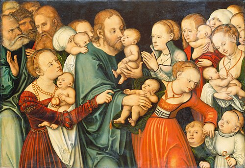 Christ Blessing the Children, 1537, Lucas Cranach l'Ancien