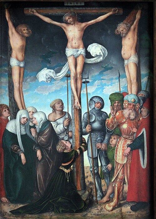 Crucifixion, 1509, Lucas Cranach l'Ancien
