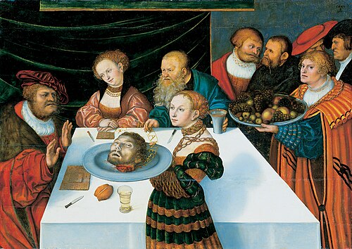 The Feast of Herod, 1533, Lucas Cranach l'Ancien