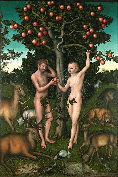 Adam and Eve, 1526, Lucas Cranach the Elder