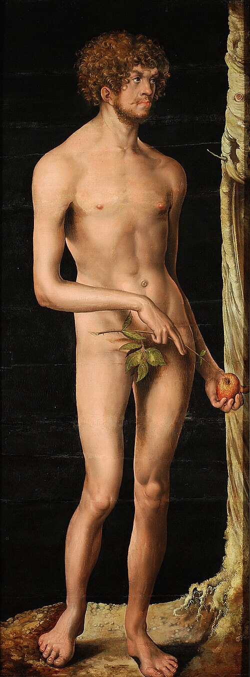 Adam, 1509, Lucas Cranach l'Ancien