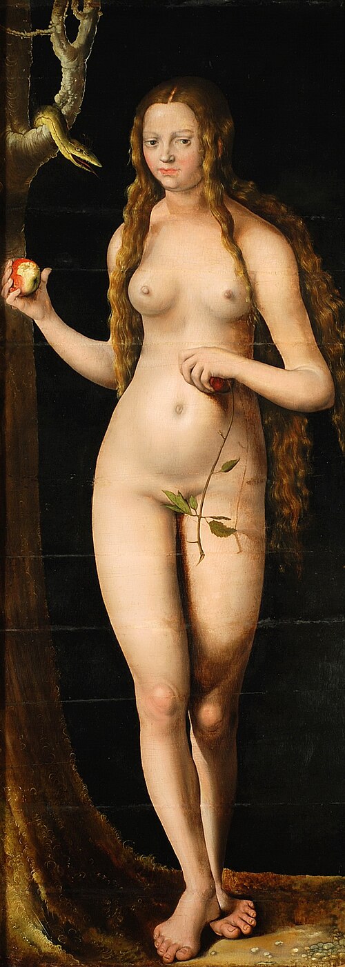 Ève, 1500, Lucas Cranach l'Ancien