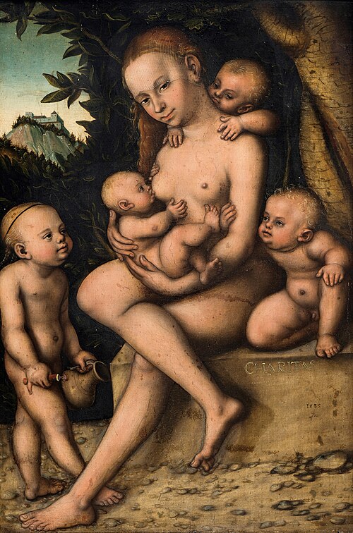 Caritas (Charity), 1535, Lucas Cranach l'Ancien