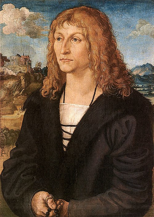 Portrait of a clean-shaven young man, 1500, Lucas Cranach l'Ancien