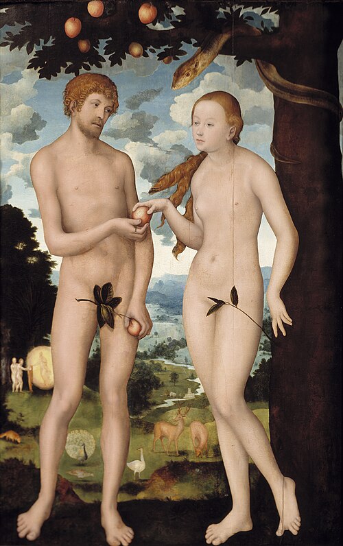 Adam and Eve, 1530, Lucas Cranach the Elder