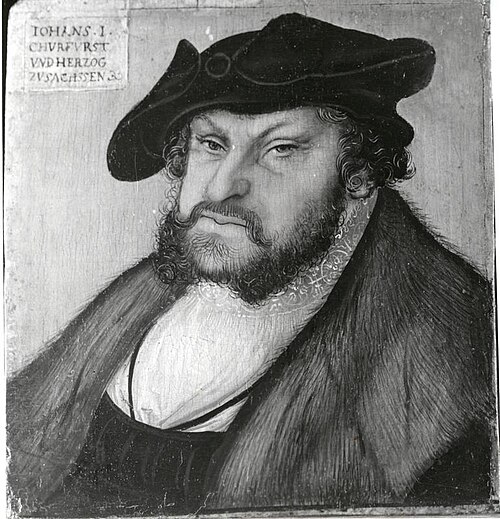 Portrait de Jean 1er, duc de Saxe, 1530, Lucas Cranach l'Ancien