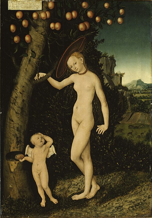 Venus and Cupid as Honey Thief, 1527, Lucas Cranach l'Ancien