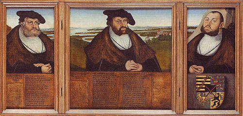 The three Electors of Saxony, 1533, Lucas Cranach l'Ancien