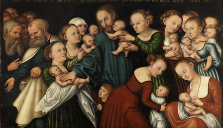 Christ blessing the Childen, 1530, Lucas Cranach l'Ancien