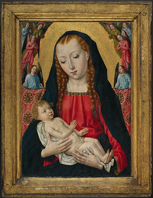 The Virgin and Child with Angels, 1480, Master of the Cologne legend of St. Ursula