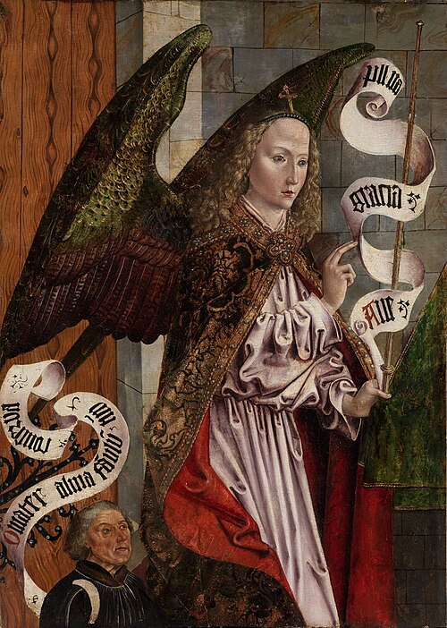 Engel der Verkündigung, 1495, Meester van de Madonna van Benda