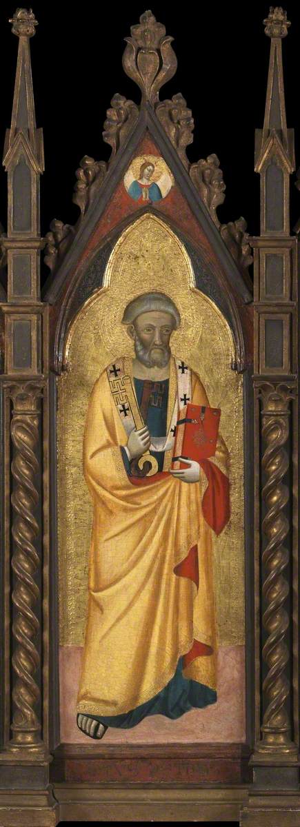 Saint Peter (polyptych, panel 2 of 5), 1345, Maître des Effigies dominicaines