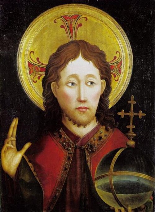 Salvator Mundi, 1460, Maître de la Passion de Darmstadt