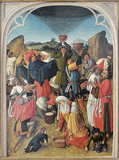 La récolte de la manne, 1465, Maître de la Manne