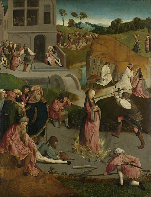 Le Martyre de sainte Lucie, 1507, Maître de la Descente de croix