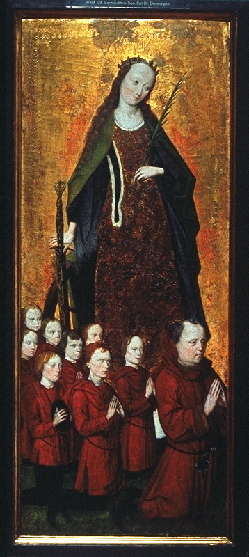 Sainte Catherine avec donateur, 1477, Maître de la Légende de saint Georges