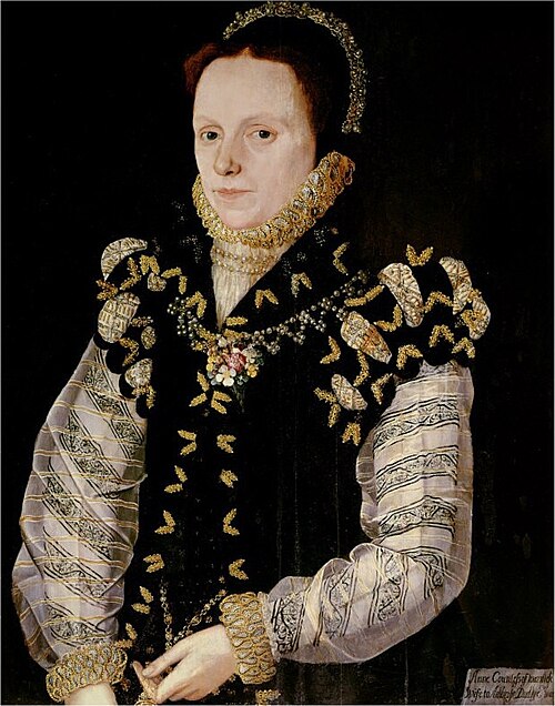 Portrait of Anne Russell, Countess of Warwick., 1565, Master of the Countess of Warwick