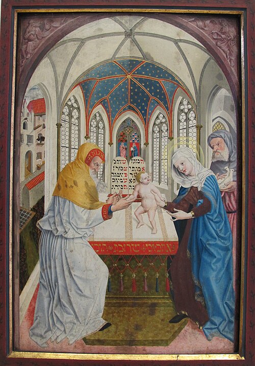 Altar of Mary: Presentation in the Temple, 1444, Meister der Pollinger Tafeln