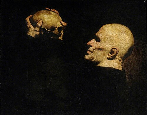 Man with a Skull, 1635, Maître de l'Annonce aux Berger
