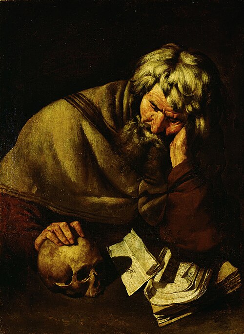 Philosoph des Altertums (Heraklit?), 1640, Maître de l'Annonce aux Berger