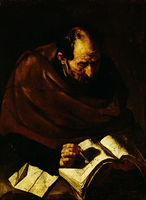 Mathematiker des Altertums (Archimedes), 1640, Maître de l'Annonce aux Berger